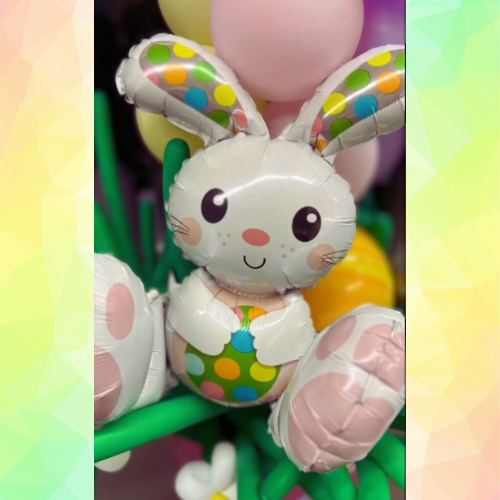 Sitting Easter Bunny Balloons 20"