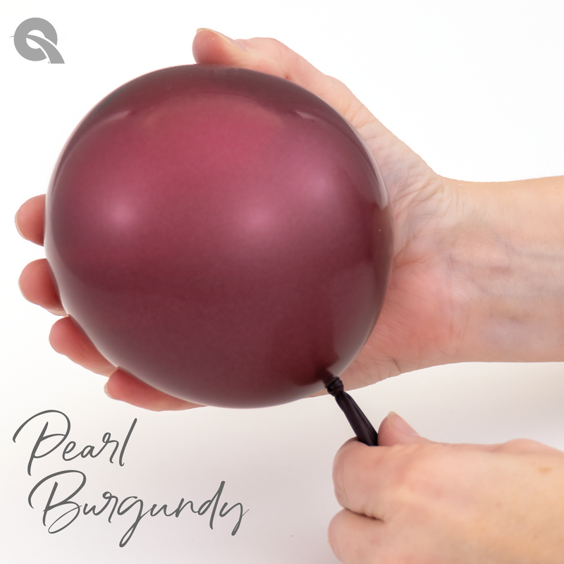 Qualatex Balloons Pearl Burgundy Size Selections