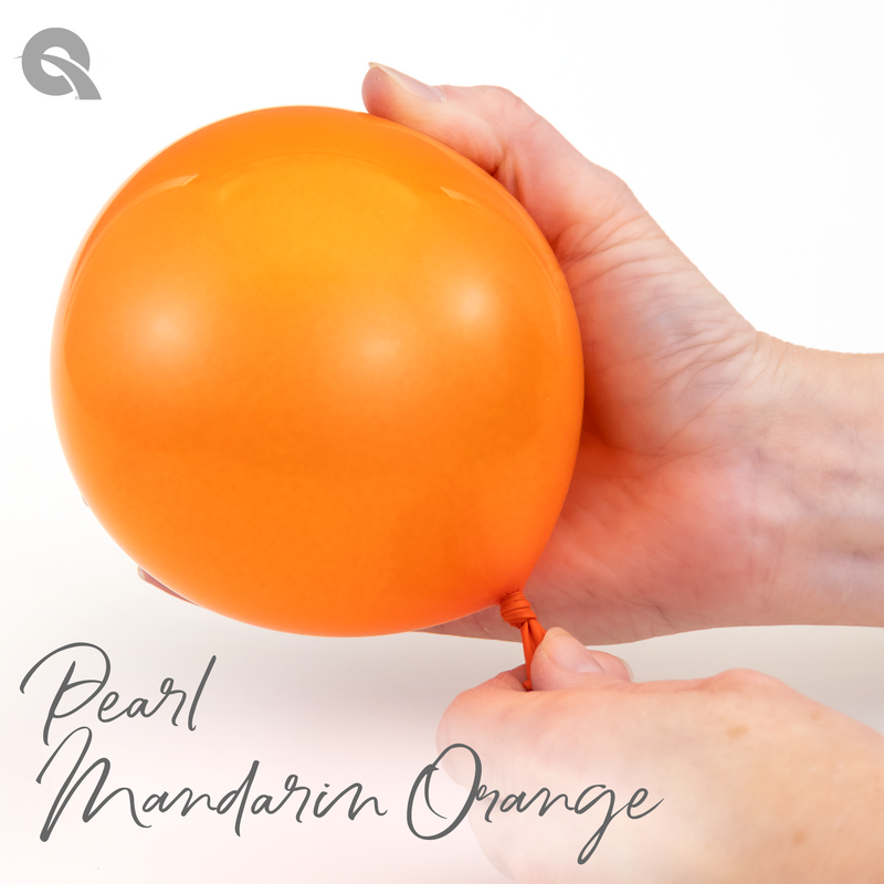 Qualatex Balloons Pearl Mandarin Orange Size Selections