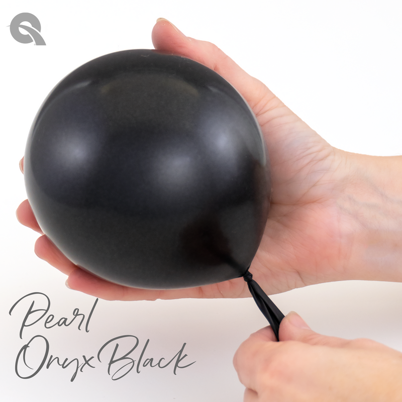 Qualatex Balloons  Pearl Onyx Black Size Selections