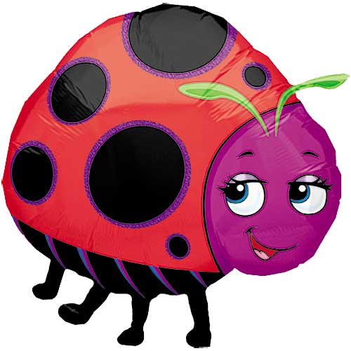 (Closeout) Miss Ladybug Shape Balloons 25"