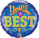 You're The Best Emblem Balloons 18"