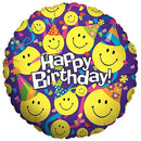 Birthday Smiley Party Balloons 4in.