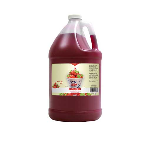 Strawberry Sno Cone Syrup Gallon Case