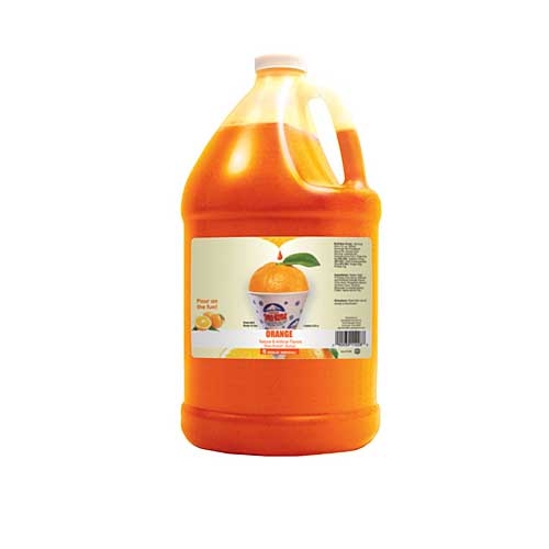 Orange Sno Cone Syrup Gallon Case