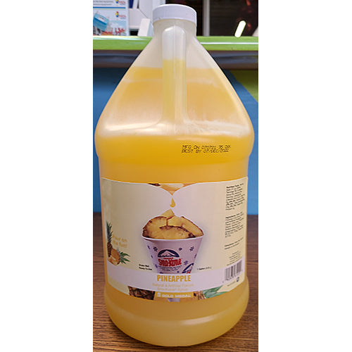 Pineapple Sno Cone Syrup Gallon Case