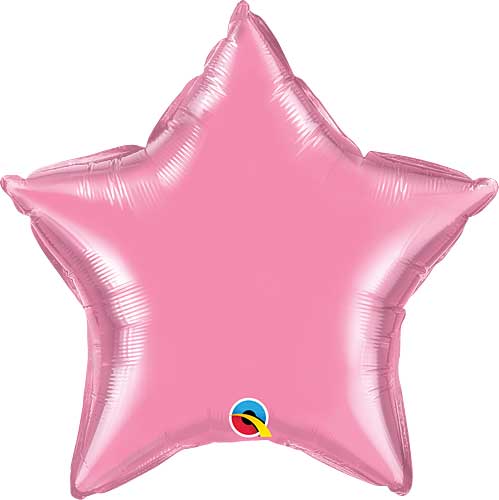 Rose Foil Star Balloons 20"