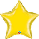 Yellow Foil Star Balloons 18"