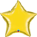 (Closeout) Citrine Yellow Foil Star Balloons Size Selections