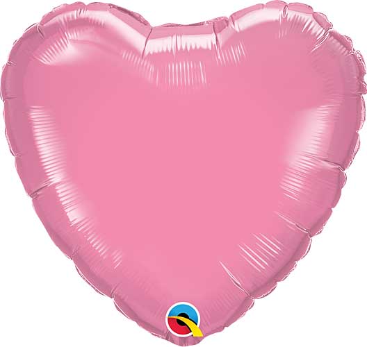 Rose Foil Heart Balloons 18"