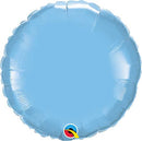 (Closeout) Pale Blue Foil Round Balloons 18"