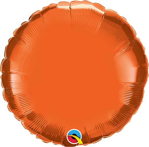 Orange Foil Round Balloons 18"