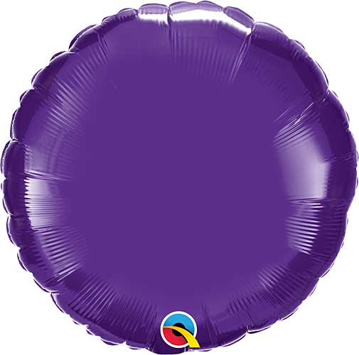 Quartz Purple Foil Round Balloons Size Selections
