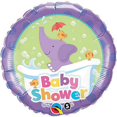 Baby Shower Elephant Balloons 18"