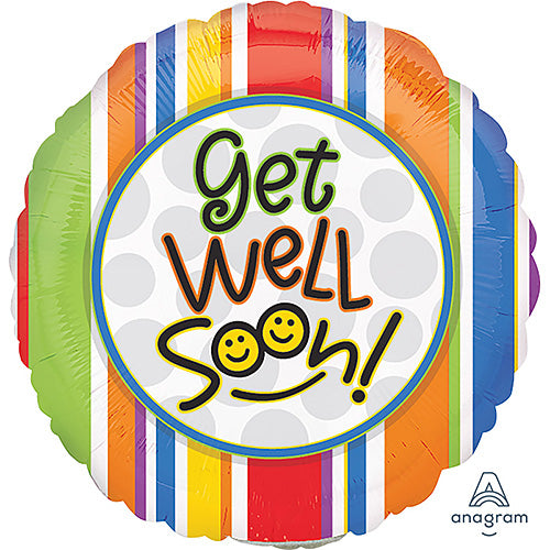 Get Well Soon Smiles Balloons 4in.