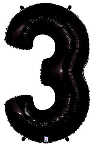 Number 3 Balloons