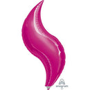 Fuchsia Curves Balloons 19"