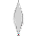 Silver Taper Balloons Size Selection