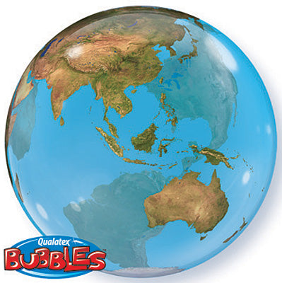 Earth Globe Bubble Balloons 22in.