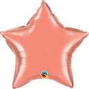 (Closeout) Coral Foil Star Balloons 18"