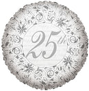 25th Anniversary Balloons 18"