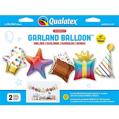 Birthday Garland Balloons 41"