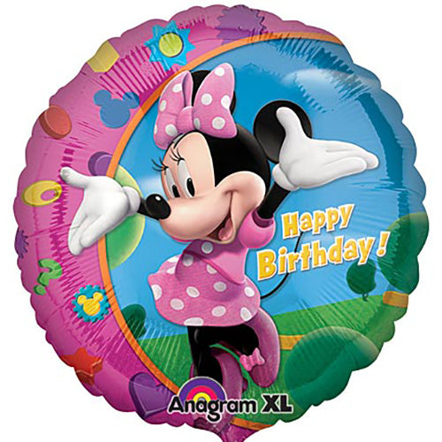 Minnie Mouse Birthday Balloons 18in.
