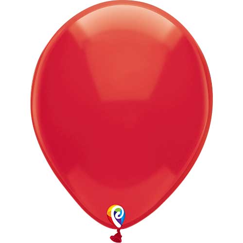 Funsational Balloons Crystal Red 12" 50ct.