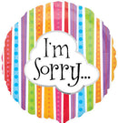 I'm Sorry Stripes Balloons 18"