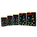Stars Laminated Popcorn Bags Size Selections