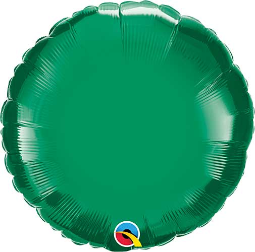 Emerald Green Foil Round Balloons Size Selections