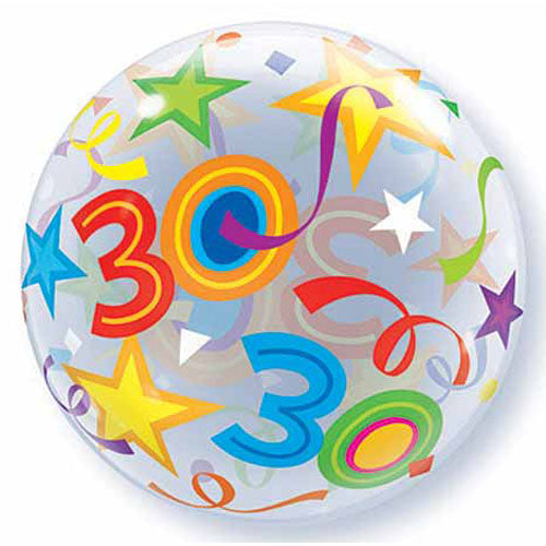 (Closeout) 30 Bubble Balloons 22in.