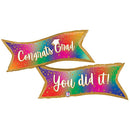 Congrats Grad Colorful Banner 49"