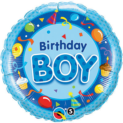 Boy Birthday Balloons 18in.