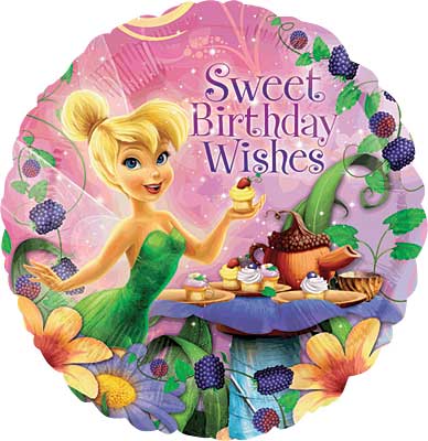 Tinkerbell Birthday Wishes Balloons 18in.