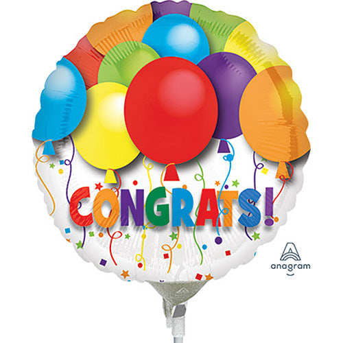Congrats Bold Balloons 9in.