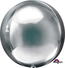 Silver Orbz Balloons Size Selections