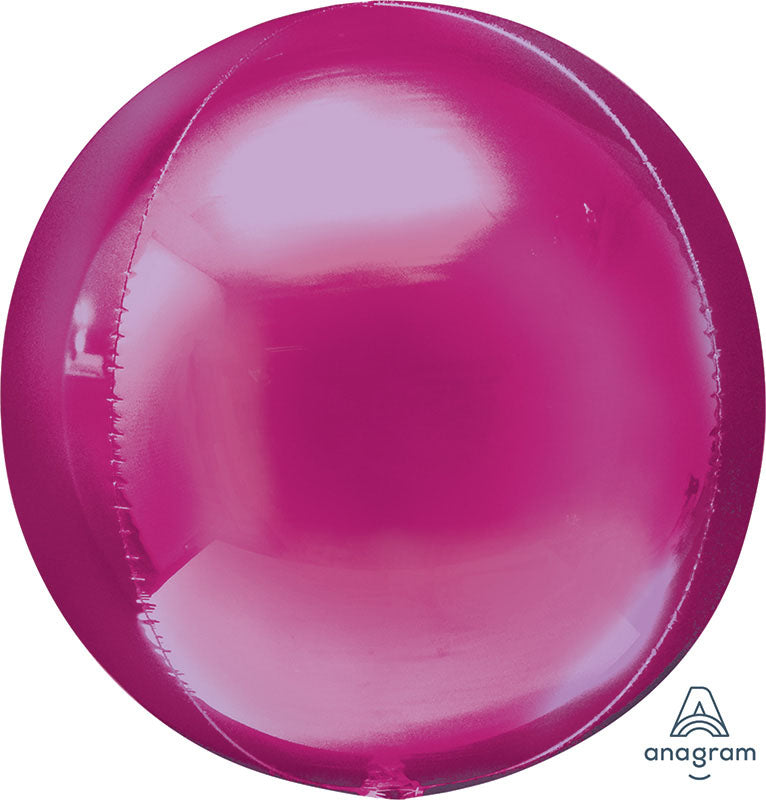 Pink / Magenta Orbz Balloons 15"