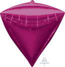 (Closeout) Pink / Magenta Diamondz Balloons 15" 1pc.