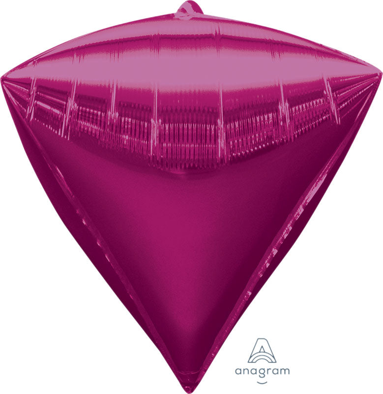 Pink / Magenta Diamondz Balloons 15"