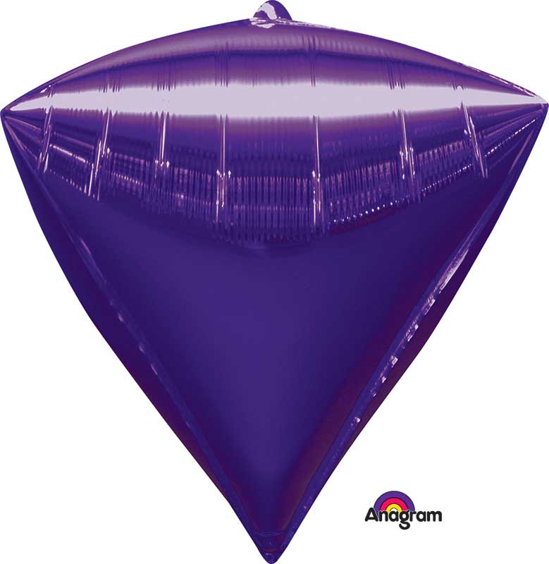 Purple Diamondz Balloons 15"