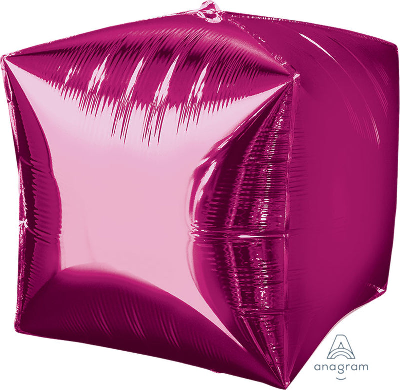 Pink / Magenta Cubez Balloons 15"