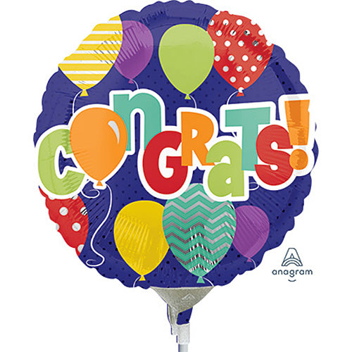 Congrats In Balloons 9in.