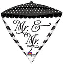 Mr. & Mr. Sophisticated Diamondz Balloons 17"
