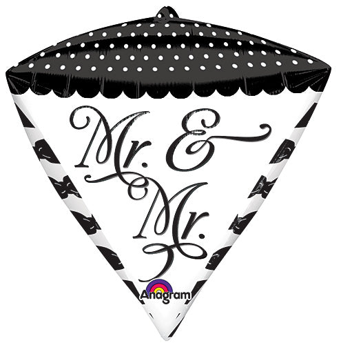 Mr. & Mr. Sophisticated Diamondz Balloons 17"