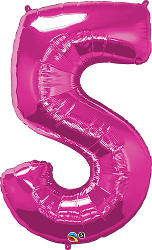 Number 5 Balloons