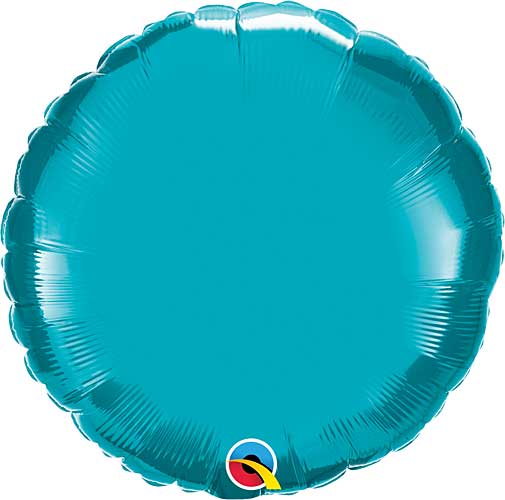 Turquoise Foil Round Balloons Size Selections
