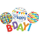 Happy B-D-A-Y Multi Balloon 56in.