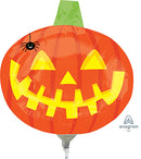 Pumpkin w/ Spider Mini Shape Balloons 8" x 8"