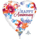 Happy Anniversary Watercolor Balloons 4in.